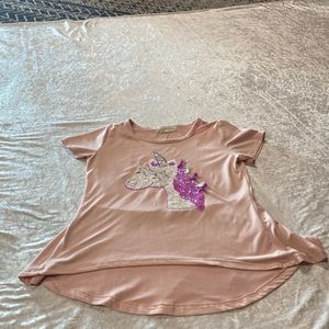 5/$20 Girls Dressy Unicorn Tee